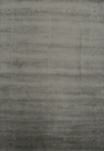 Gray Toned Gabbeh Area Rug Offering Contemporary Chic to Any Room 8x10