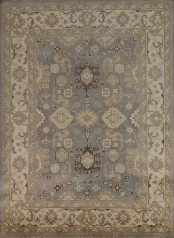 All-Over Handmade Oushak Indian Area Rug 8x10