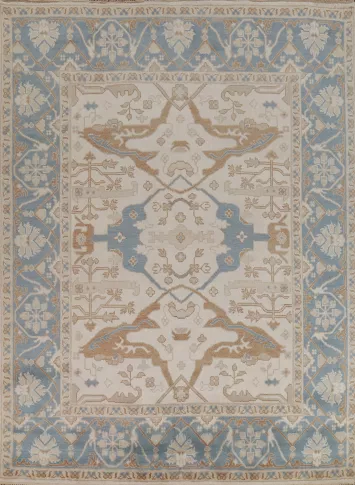 All-Over Handmade Oushak Indian Area Rug 8x10