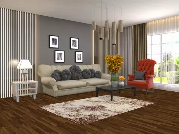 Transitional Turkish Rug 4x6