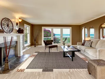 Transitional Turkish Area Rug 9x12