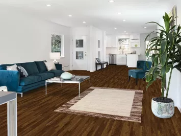 Striped Ivory Transitional Oriental Rug 4x6