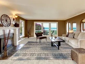 Transitional Oriental Area Rug 10x13