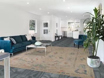 Wool Vegetable Dye Oushak Turkish Area Rug 8x10