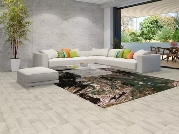 Contemporary Wool Abstract Oriental Area Rug 9x12