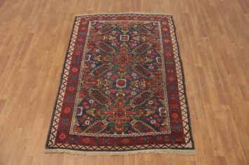 Vegetable Dye Wool Anatolian Turkish Rug 4x6