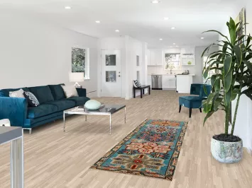 Geometric Blue Kazak Indian Runner Rug 3x8