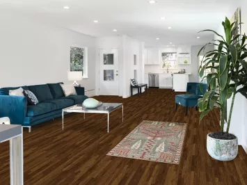 Gray Wool Heriz Serapi Indian Rug 3x6