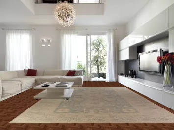 Vegetable Dye Wool Oushak Turkish Large Rug 12x19