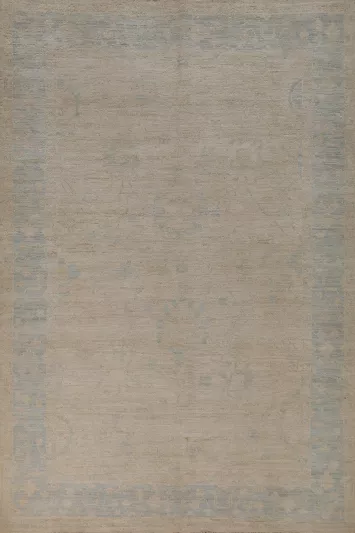 Vegetable Dye Oushak Turkish Area Rug 6x9