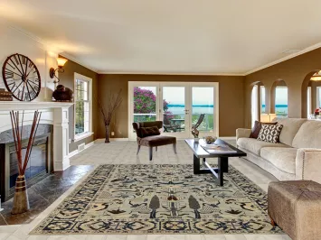 Vegetable Dye Oushak Turkish Area Rug 8x10