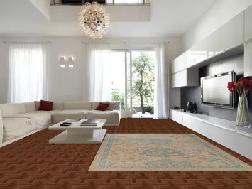 Vegetable Dye Wool Oushak Turkish Area Rug 9x12