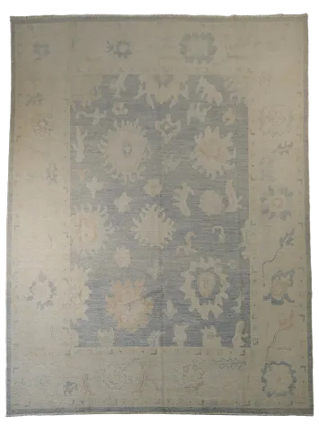 Vegetable Dye Oushak Oriental Area Rug 9x12