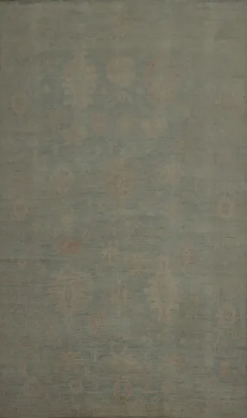 Sophisticated Oushak Large Rug 10x14 Neutral Color Palette
