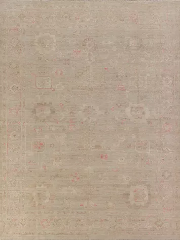 Vegetable Dye Oushak Turkish Area Rug 8x10