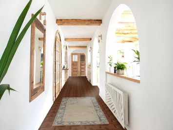 Vegetable Dye Wool Oushak Turkish Rug 3x6