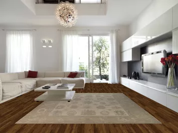 All-Over Vegetable Dye Oushak Turkish Area Rug 10x13