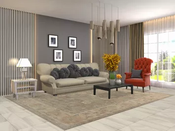 Vegetable Dye Wool Oushak Turkish Area Rug 8x10