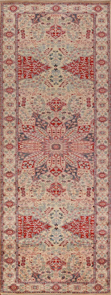 Vegetable Dye Floral Ziegler Oriental Runner Rug 3x12