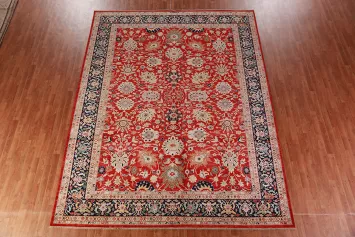 Vegetable Dye Floral Ziegler Oriental Area Rug 9x12