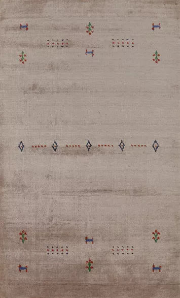 Handmade Silk Tribal Gabbeh Indian Rug 3x5
