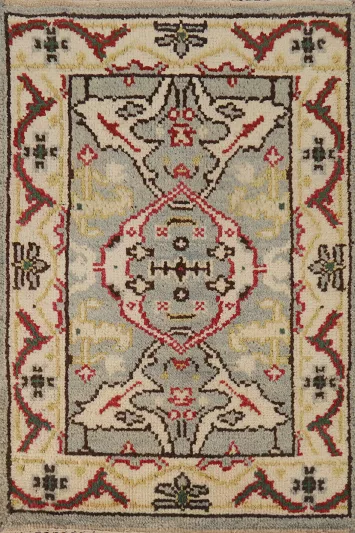 Geometric Oushak Oriental Foyer Rug 2x3