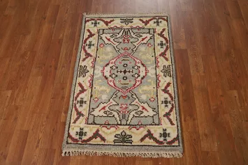 Geometric Oushak Oriental Foyer Rug 2x3