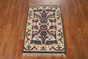 Handmade Oushak Oriental Foyer Rug 2x3
