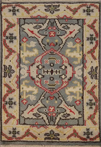 Geometric Oushak Oriental Foyer Rug 2x3