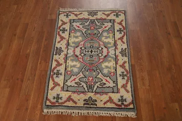 Geometric Oushak Oriental Foyer Rug 2x3