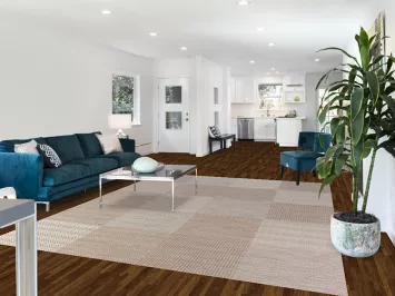 Checkered Modern Outdoor Area Rug 8x10