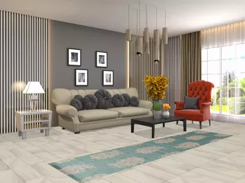 Floral Modern Outdoor Runner Rug 2x9