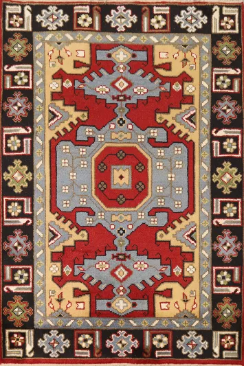 Handmade Geometric Viss Oriental Rug 4x6