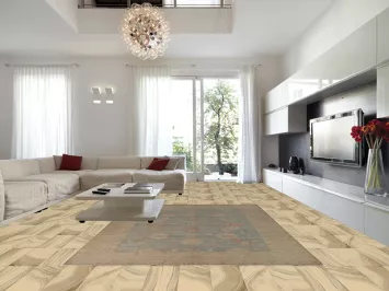 Vegetable Dye Blue Oushak Turkish Area Rug 9x12