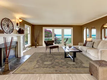 Vegetable Dye Floral Oushak Turkish Area Rug 10x12