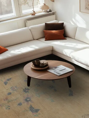 Vegetable Dye Art Deco Turkish Area Rug 10x13