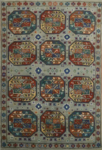 Vibrant Geometric Pattern Rug for Bright and Bold Home Decor 4x6 ft