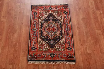 Geometric Heriz Serapi Wool Oriental Rug 2x3