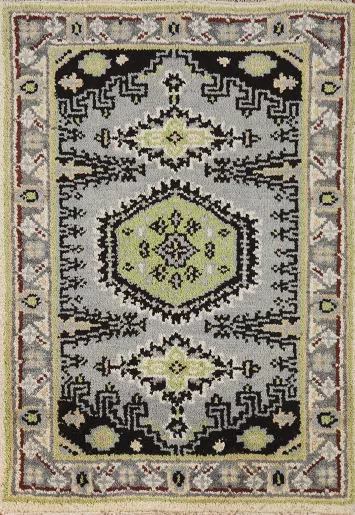 Gray Wool Viss Indian Accent Rug 2x3