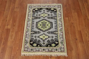 Gray Wool Viss Indian Accent Rug 2x3
