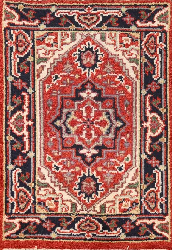 Geometric Heriz Serapi Oriental Rug 2x3