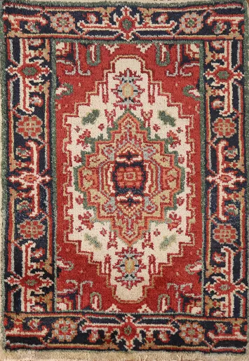 Geometric Heriz Serapi Oriental Rug 2x3