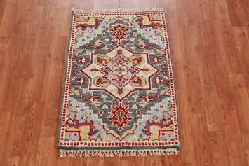 Gray Wool Kazak Oriental Rug 2x3