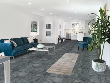 Geometric Modern Oriental Runner Rug 2x7