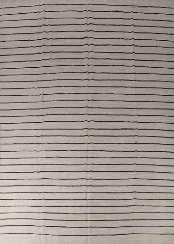 Striped Wool Nomad Kilim Turkish Area Rug 10x13