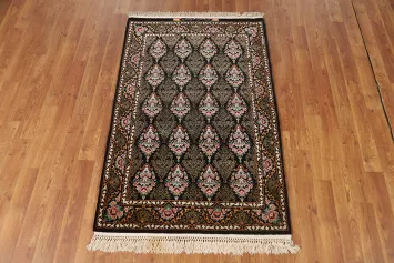 Vegetable Dye Signed Isfahan Persian Rug 3x4