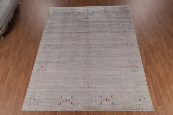 Handmade Silk Gabbeh Oriental Area Rug 9x12