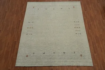 Tribal Wool Gabbeh Indian Area Rug 8x10