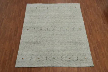 Little Animals Design Gabbeh Indian Area Rug 8x10