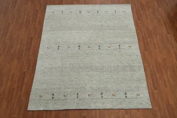 Little Animals Design Gabbeh Indian Area Rug 8x10